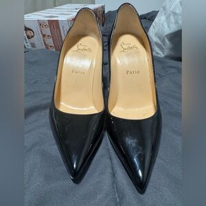 Christian Louboutin Black Patent Leather Heels